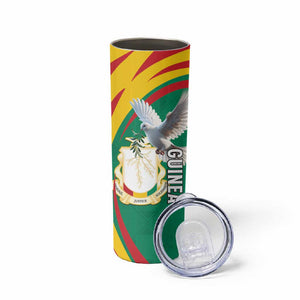 Guinea Skinny Tumbler Coat Of Arms With Pigeon - Kente Pattern