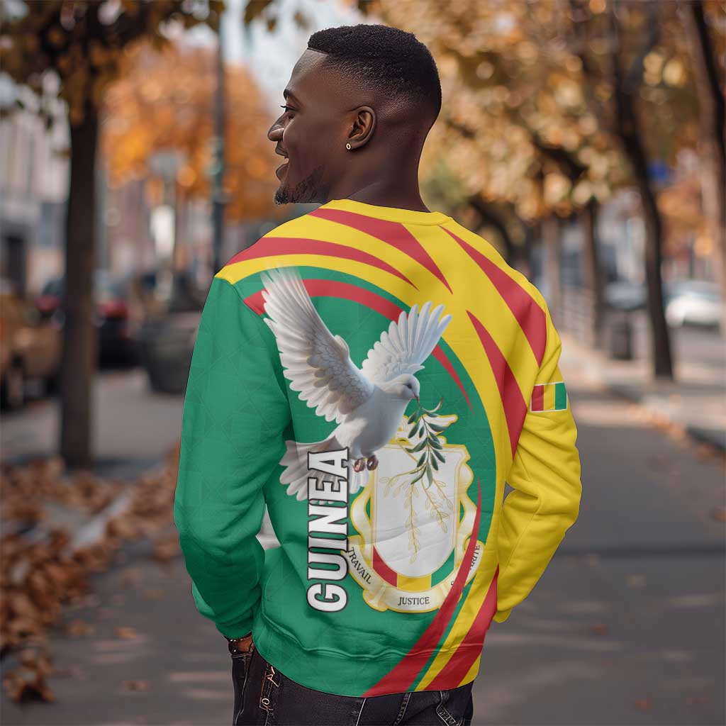 Guinea Sweatshirt Coat Of Arms With Pigeon - Kente Pattern