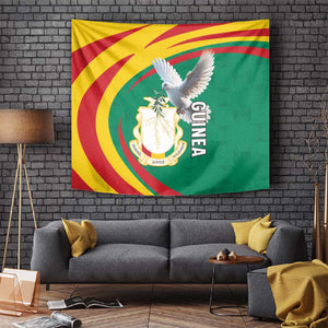 Guinea Tapestry Coat Of Arms With Pigeon - Kente Pattern
