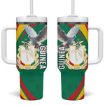 Guinea Tumbler With Handle Coat Of Arms With Pigeon - Kente Pattern