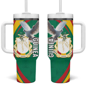 Guinea Tumbler With Handle Coat Of Arms With Pigeon - Kente Pattern