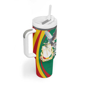 Guinea Tumbler With Handle Coat Of Arms With Pigeon - Kente Pattern