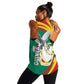 Guinea Women Racerback Tank Coat Of Arms With Pigeon - Kente Pattern