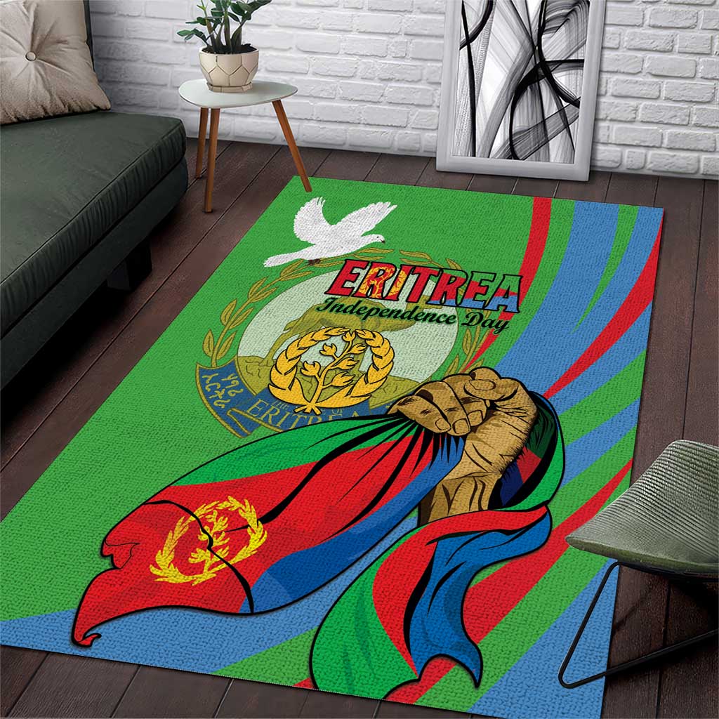 Happy Eritrea Independence Day Area Rug 34th Anniversary
