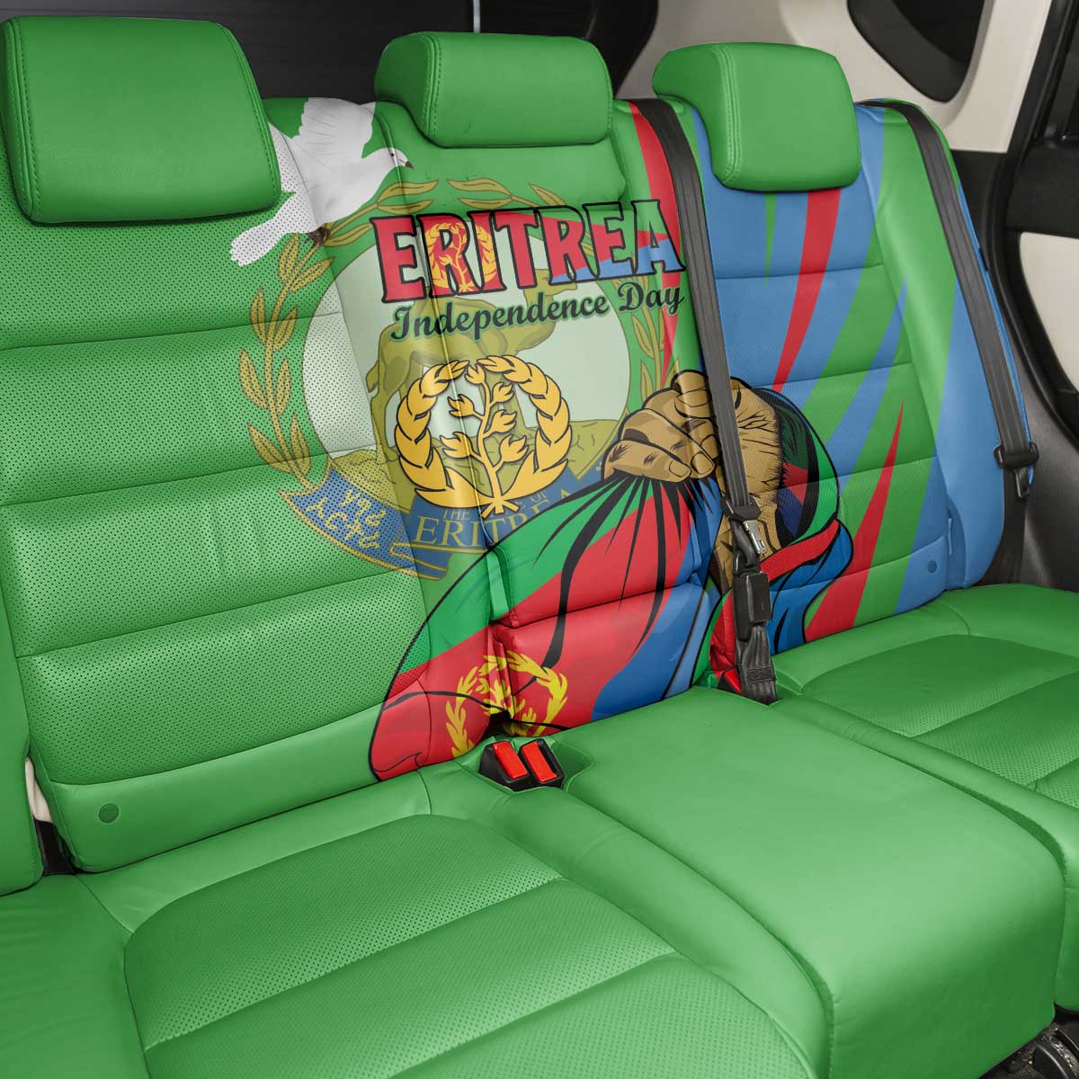 Happy Eritrea Independence Day Back Car Seat Cover 34th Anniversary