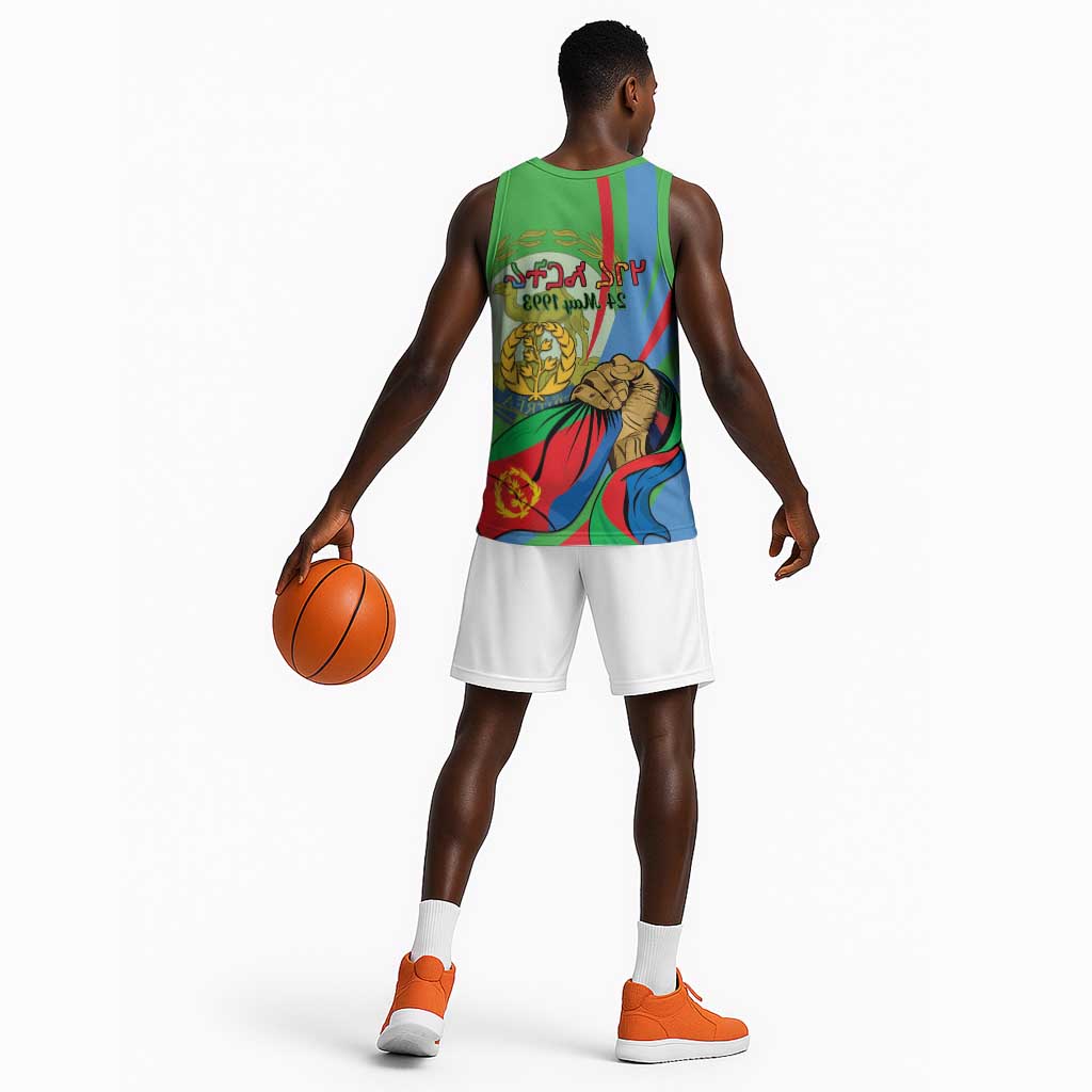 Happy Eritrea Independence Day Basketball Jersey 34th Anniversary - African Pride