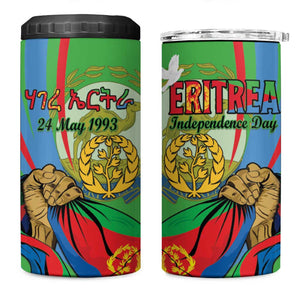 Happy Eritrea Independence Day 4 in 1 Can Cooler Tumbler 34th Anniversary