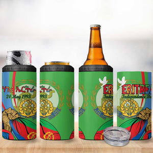 Happy Eritrea Independence Day 4 in 1 Can Cooler Tumbler 34th Anniversary