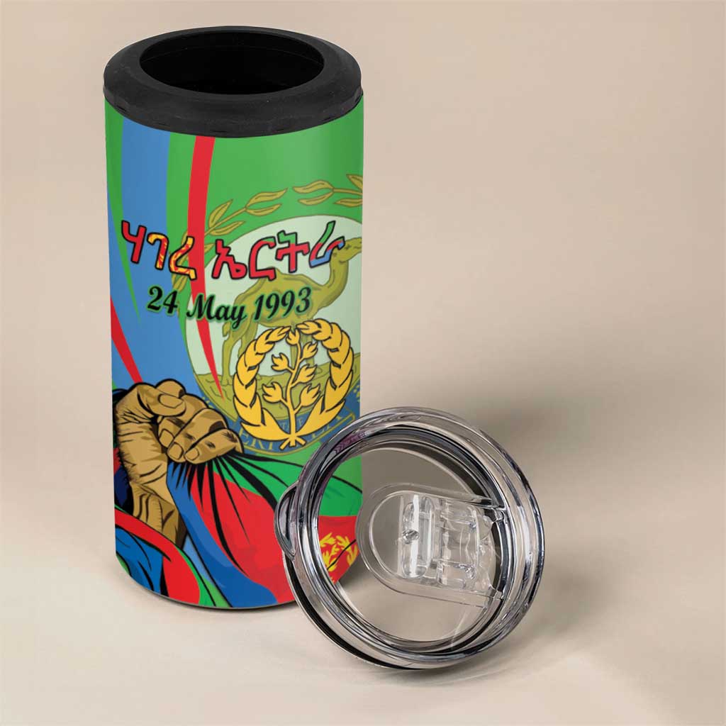 Happy Eritrea Independence Day 4 in 1 Can Cooler Tumbler 34th Anniversary