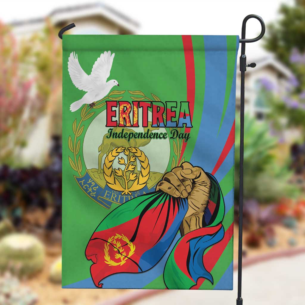 Happy Eritrea Independence Day Garden Flag 34th Anniversary
