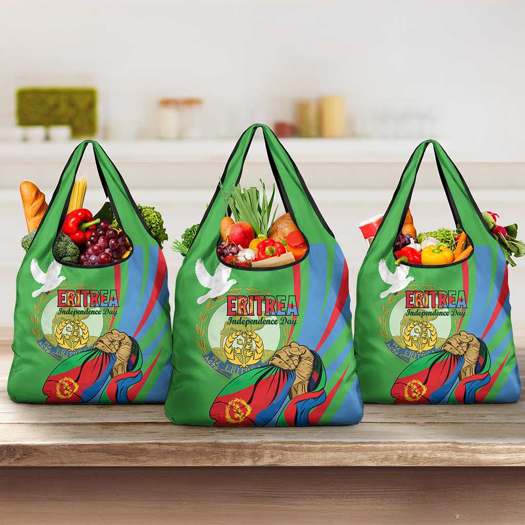 Happy Eritrea Independence Day Grocery Bag 34th Anniversary