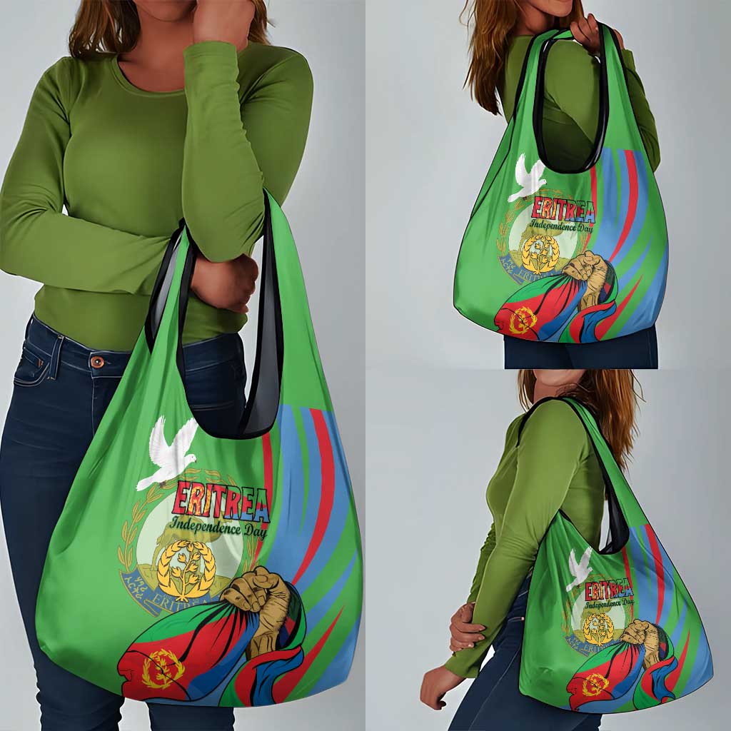 Happy Eritrea Independence Day Grocery Bag 34th Anniversary