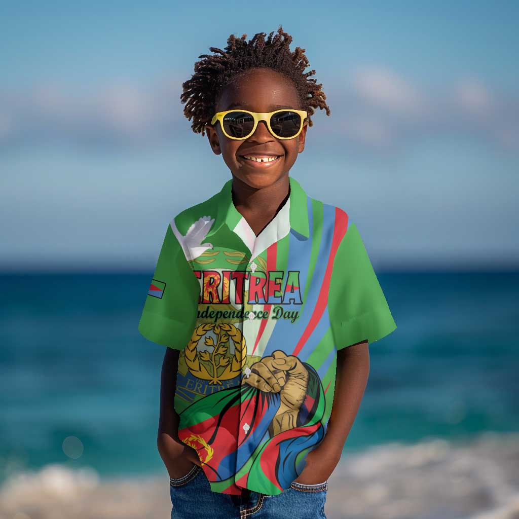 Happy Eritrea Independence Day Kid Hawaiian Shirt 34th Anniversary