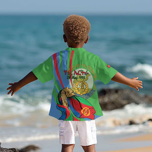 Happy Eritrea Independence Day Kid Hawaiian Shirt 34th Anniversary