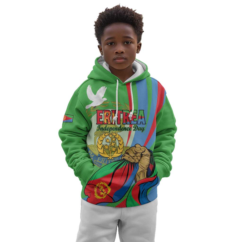 Happy Eritrea Independence Day Kid Hoodie 34th Anniversary