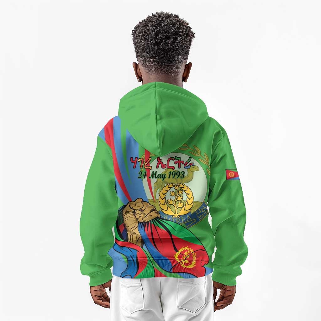 Happy Eritrea Independence Day Kid Hoodie 34th Anniversary
