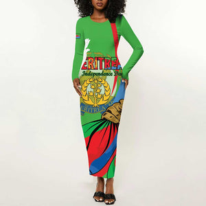 Happy Eritrea Independence Day Long Sleeve Bodycon Dress 34th Anniversary LT15