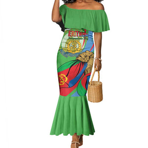 Happy Eritrea Independence Day Mermaid Dress 34th Anniversary