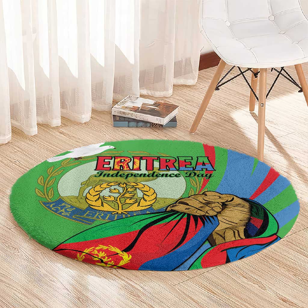 Happy Eritrea Independence Day Round Carpet 34th Anniversary