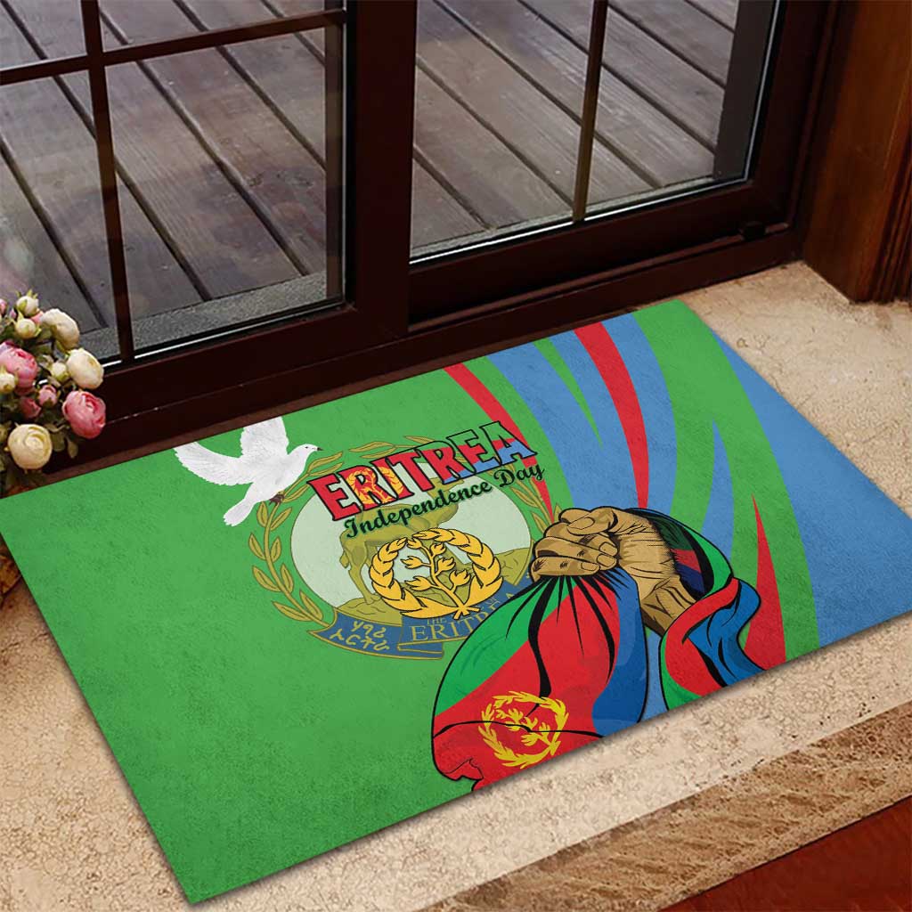 Happy Eritrea Independence Day Rubber Doormat 34th Anniversary