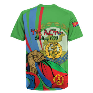 Happy Eritrea Independence Day Rugby Jersey 34th Anniversary