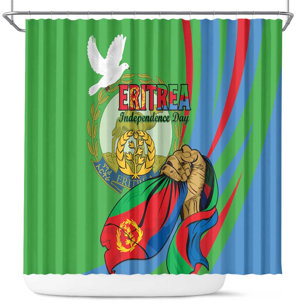 Happy Eritrea Independence Day Shower Curtain 34th Anniversary