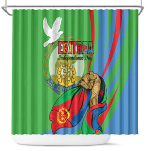 Happy Eritrea Independence Day Shower Curtain 34th Anniversary
