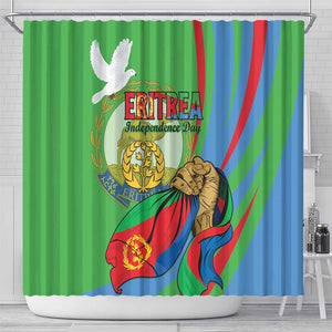 Happy Eritrea Independence Day Shower Curtain 34th Anniversary