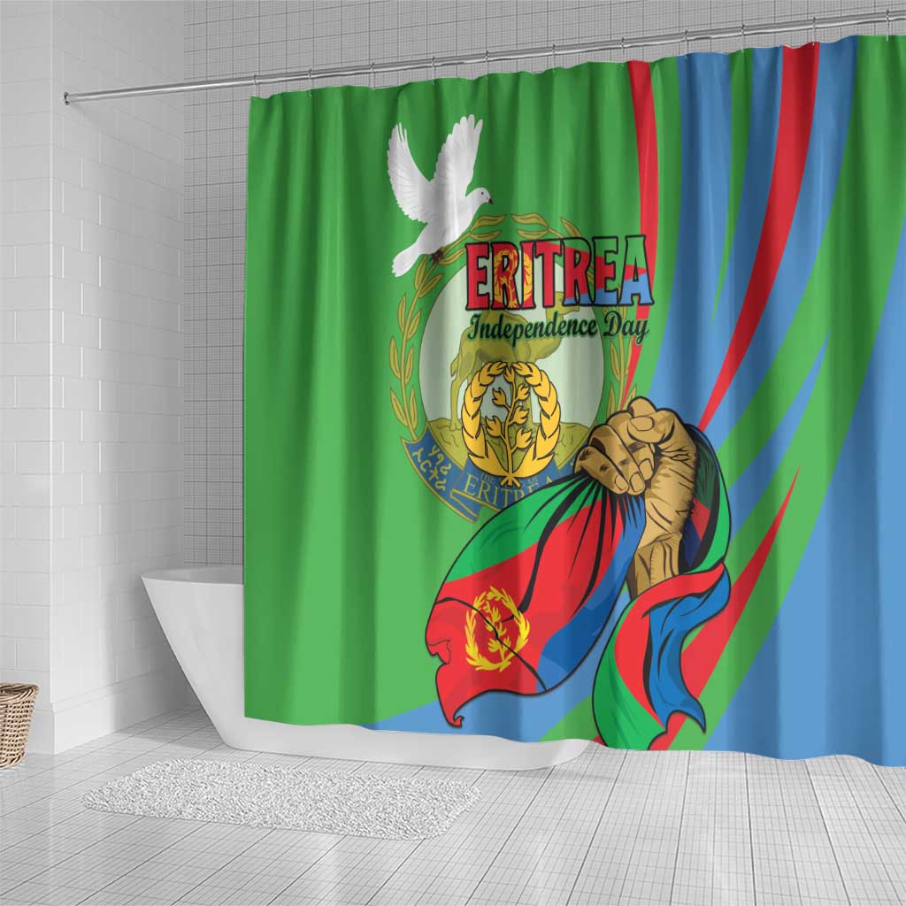 Happy Eritrea Independence Day Shower Curtain 34th Anniversary