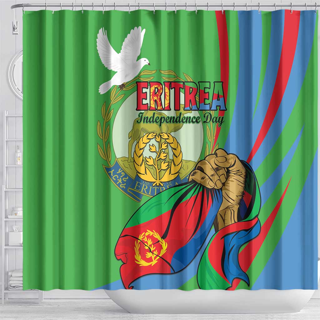 Happy Eritrea Independence Day Shower Curtain 34th Anniversary