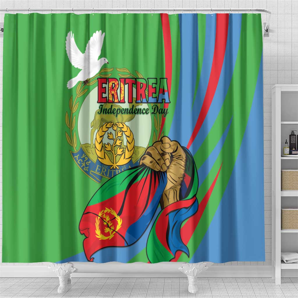 Happy Eritrea Independence Day Shower Curtain 34th Anniversary