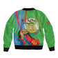 Happy Eritrea Independence Day Sleeve Zip Bomber Jacket 34th Anniversary
