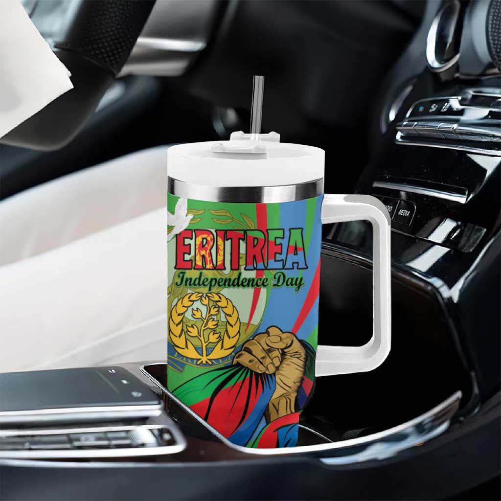 Happy Eritrea Independence Day Tumbler With Handle 34th Anniversary
