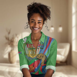 Happy Eritrea Independence Day Women Casual Shirt 34th Anniversary