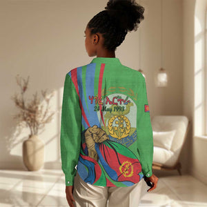 Happy Eritrea Independence Day Women Casual Shirt 34th Anniversary