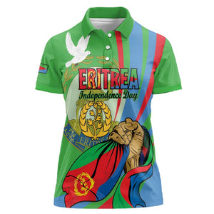 Happy Eritrea Independence Day Women Polo Shirt 34th Anniversary