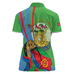 Happy Eritrea Independence Day Women Polo Shirt 34th Anniversary