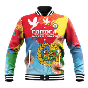 Personalised Eritrea Baseball Jacket Happy Independence Day