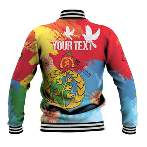 Personalised Eritrea Baseball Jacket Happy Independence Day