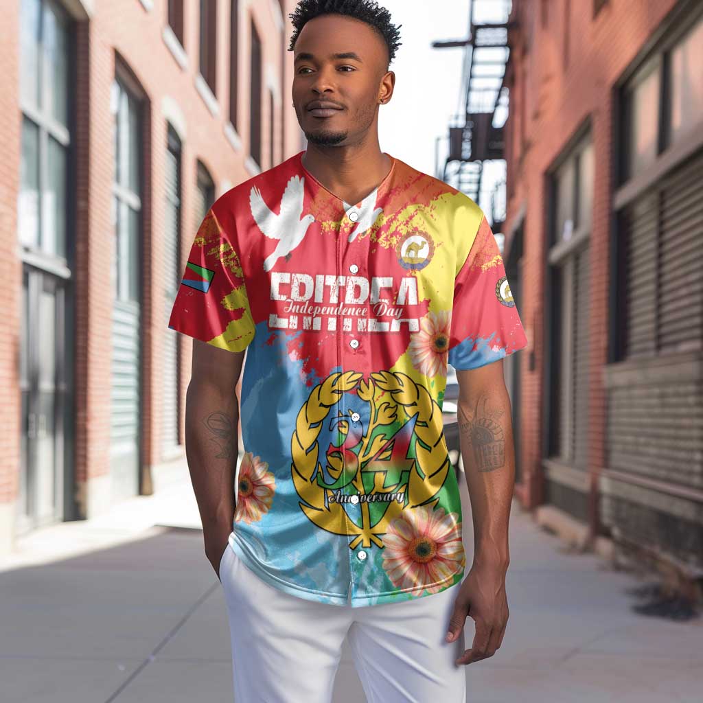 Personalised Eritrea Baseball Jersey Happy Independence Day