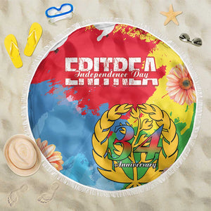 Eritrea Beach Blanket Happy Independence Day