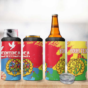 Personalised Eritrea 4 in 1 Can Cooler Tumbler Happy Independence Day