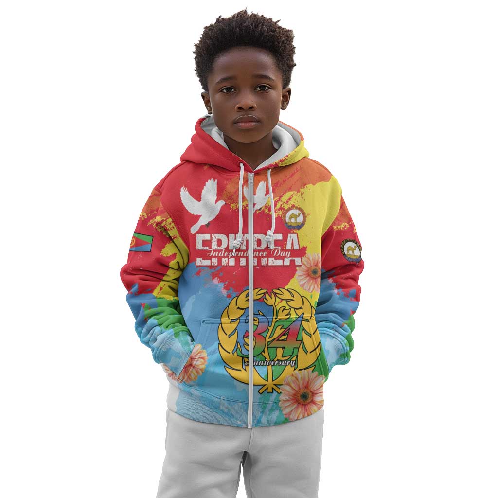 Personalised Eritrea Kid Hoodie Happy Independence Day