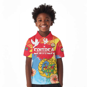 Personalised Eritrea Kid Polo Shirt Happy Independence Day