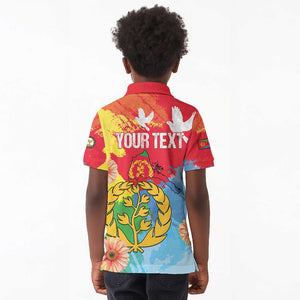 Personalised Eritrea Kid Polo Shirt Happy Independence Day