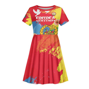Personalised Eritrea Kid Short Sleeve Dress Happy Independence Day