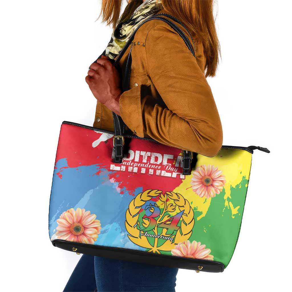 Eritrea Leather Tote Bag Happy Independence Day
