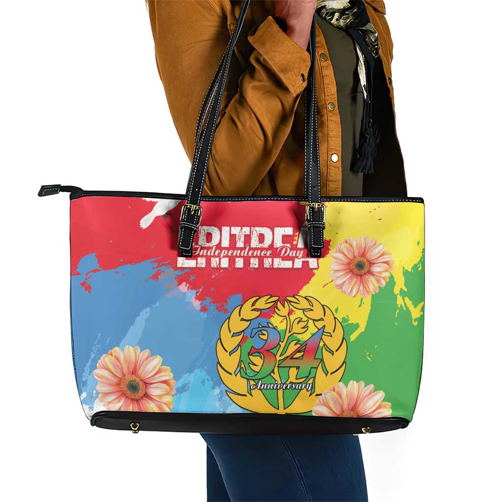 Eritrea Leather Tote Bag Happy Independence Day