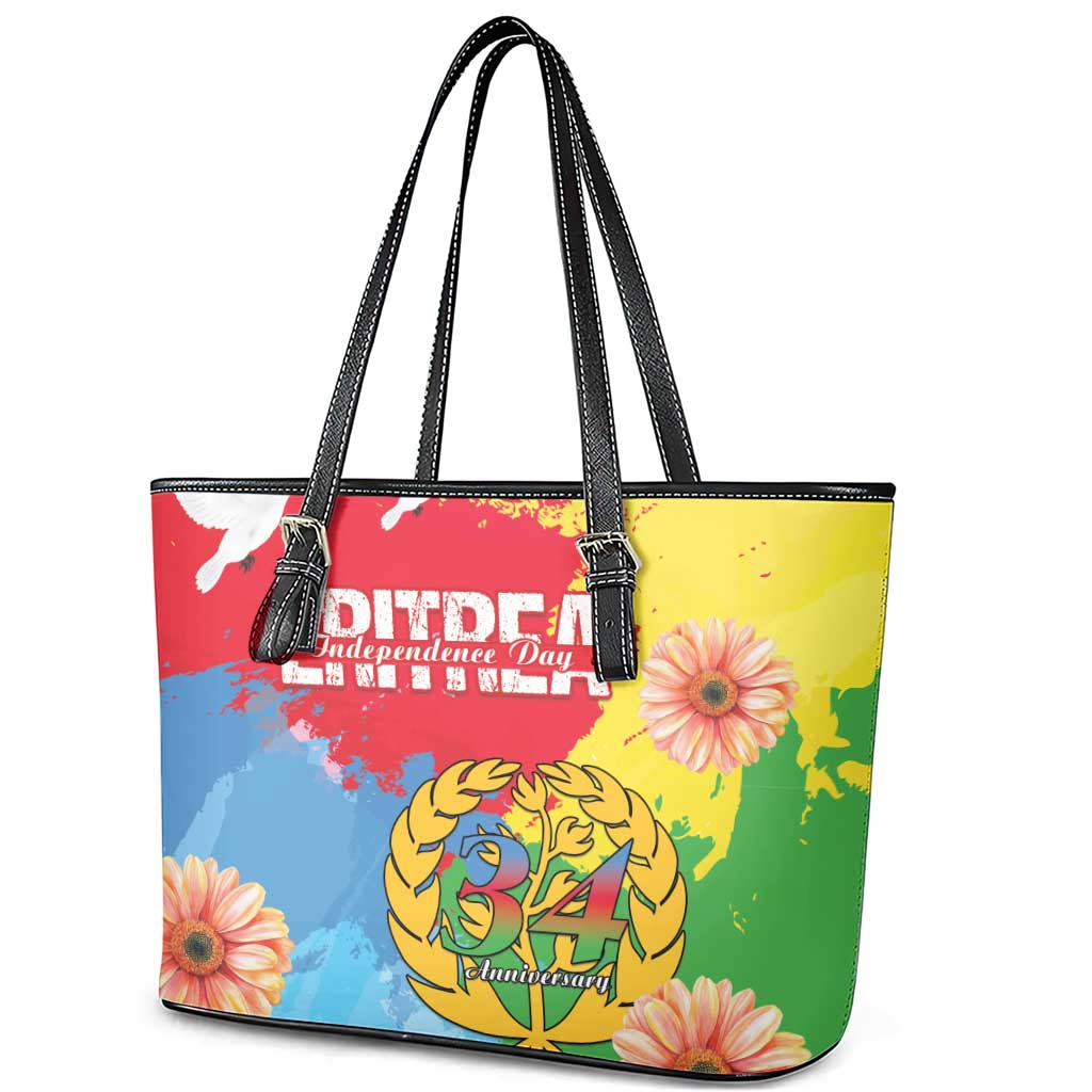 Eritrea Leather Tote Bag Happy Independence Day