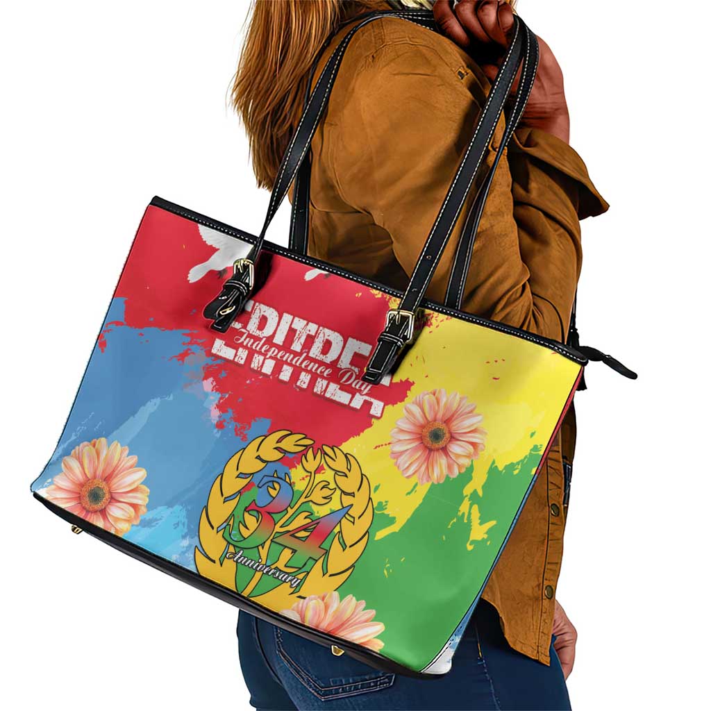 Eritrea Leather Tote Bag Happy Independence Day